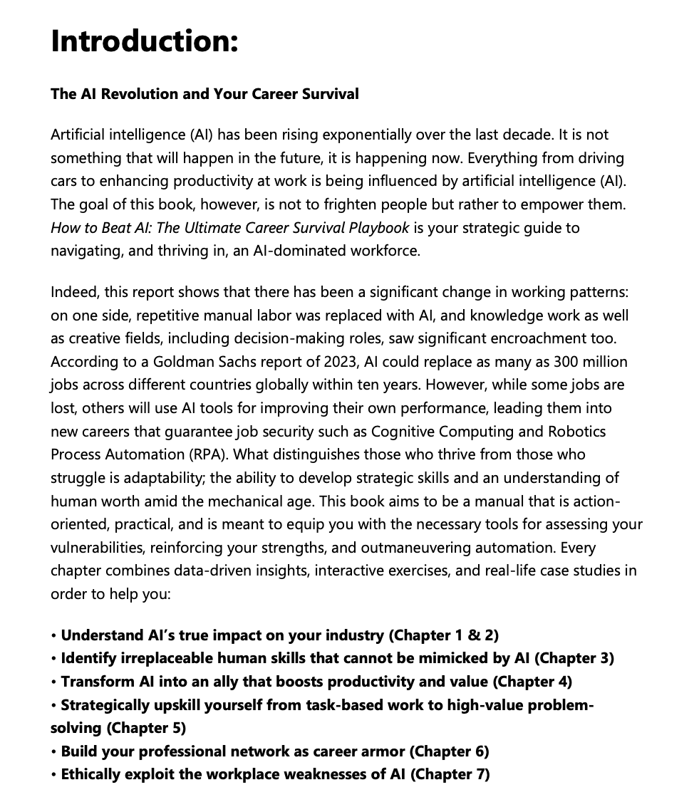How To Beat AI - The Ultimate Career Survival Playbook